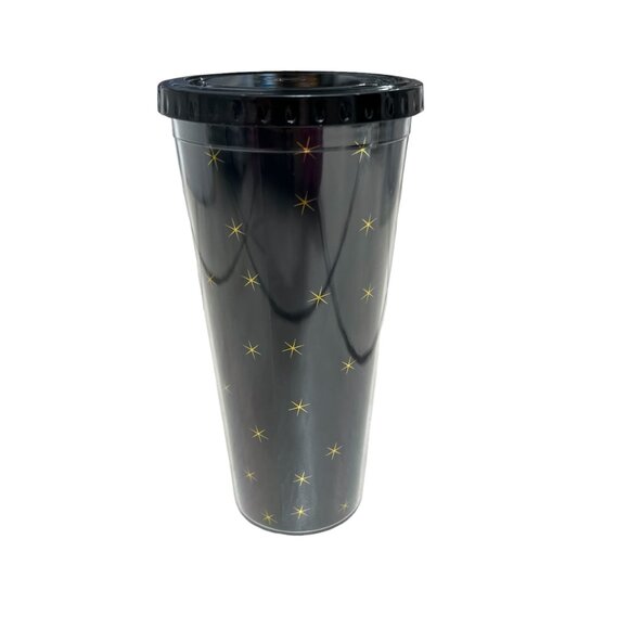 Harry Potter Hogwarts Crest Warner Bros black and gold travel tumbler cup 22 oz - Picture 3 of 12
